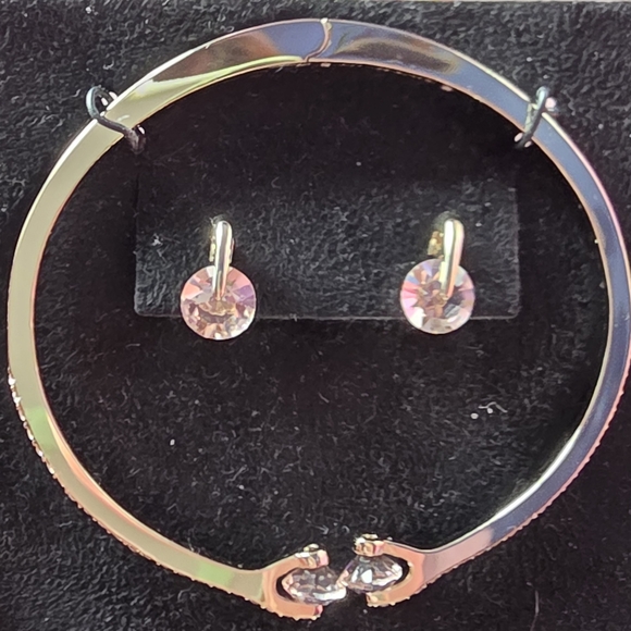 Givenchy Two Piece Bangle Bracelet and Matching Earrings - Picture 2 of 3